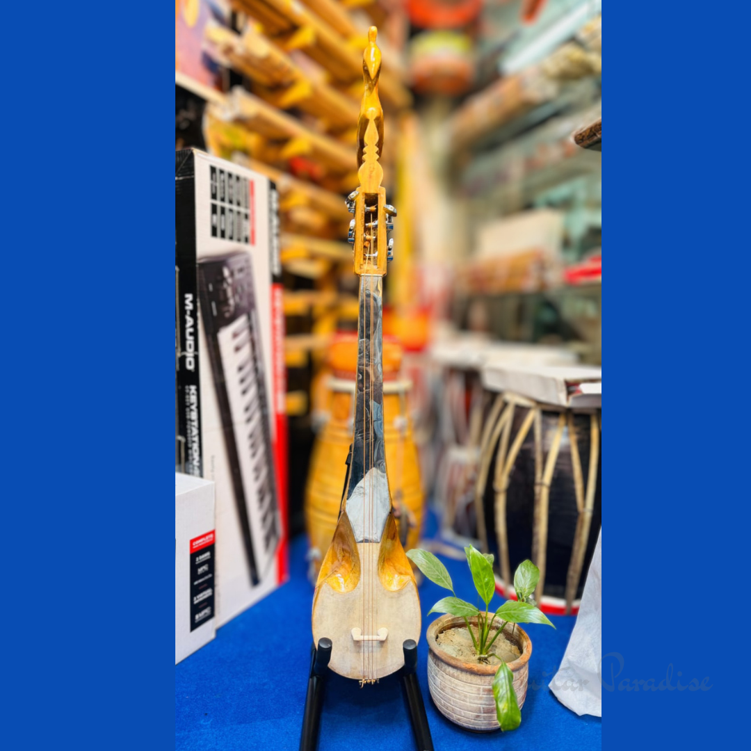 Professional 20-Inch Customized Acoustic Folk Dotara – Premium Hand-Carved Margosa Wood (নিম কাঠ) with Sturdy Metal Tuning Pegs Professional 20-Inch Customized Acoustic Folk Dotara – Premium Hand-Carved Margosa Wood (নিম কাঠ) with Sturdy Metal Tuning Pegs