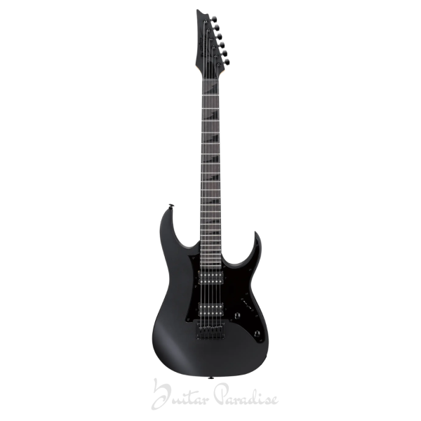 Ibanez GIO GRGR131EX BKF Electric Guitar – Black Flat Matte Dual Humbucker Metal Performance Guitar