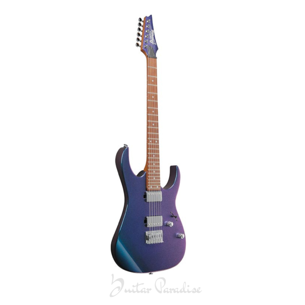 Ibanez GIO GRG121SP BMC Electric Guitar – Blue Metal Chameleon Color-Shifting HH Hardtail Rock & Metal Guitar