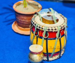 Professional Traditional Khamak – Handcrafted Neem Wood Body with Engraved Brass Pot - Image 2