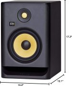 KRK ROKIT 7 G5 7-Inch Powered Studio Monitor – Bi-Amped Active Nearfield Studio Reference Monitor (Black)