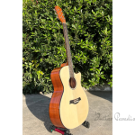 Boult BLT C40 PRO Acoustic Guitar – 40-Inch OM Cutaway Acoustic Guitar with Glossy Spruce Top and Mahogany Body