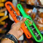Handheld Plastic Jingle Stick Percussion (Single Piece) – Dual-Pair Steel Jingles Rhythm Stick