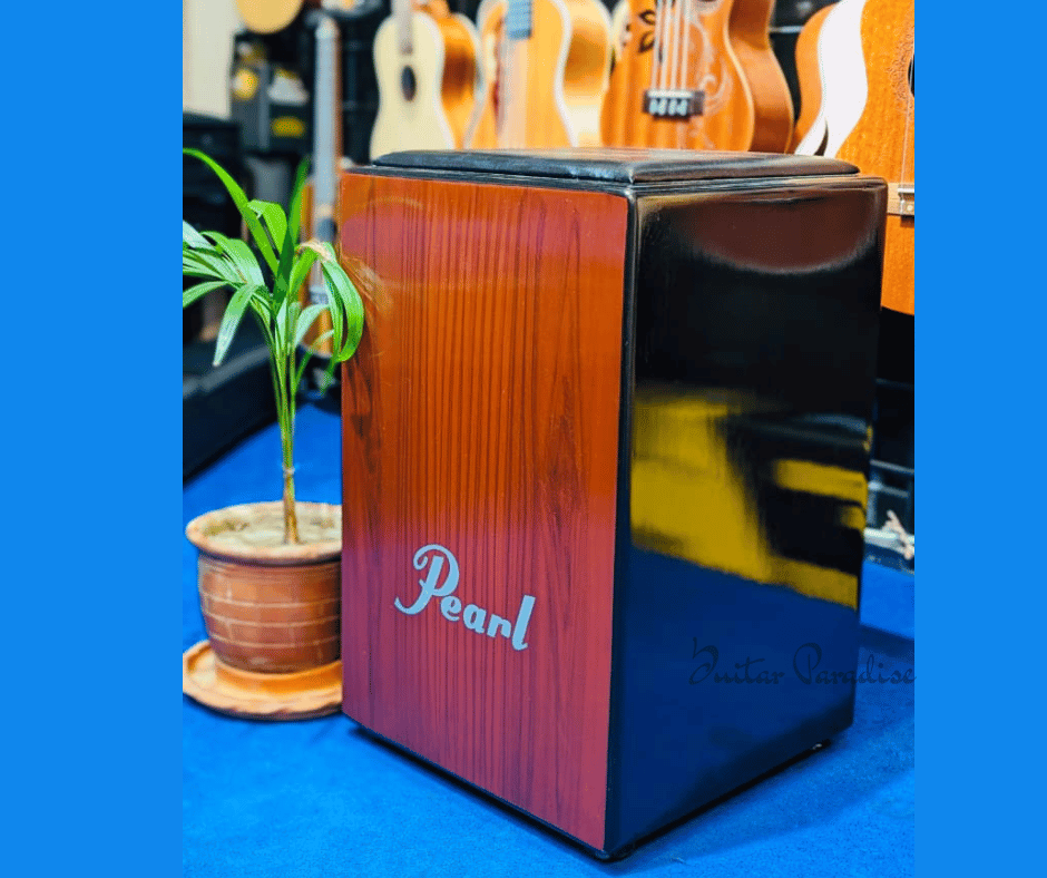 Custom-Made OEM Pearl Wooden Acoustic Cajon with Padded Seat Cushion – Natural Wood Frontplate & Gloss Black Body Custom-Made OEM Pearl Wooden Acoustic Cajon with Padded Seat Cushion – Natural Wood Frontplate & Gloss Black Body