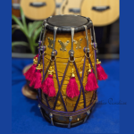 Premium Professional Punjabi Dhol – Hand-Carved Artisan Series (Natural)