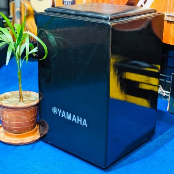 Custom-Made OEM Yamaha Wooden Acoustic Cajon with Padded Seat Cushion – Gloss Black Finish