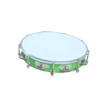 Fiber Dafli Hand Percussion 10-Inch – Classical Indian Musical Tambourine