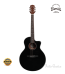 Trumon 150TF Premium Acoustic Guitar – Solid Sitka Spruce Top / African Mahogany (Black Gloss Finish)