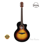 Trumon 150TF Premium Acoustic Guitar – Solid Sitka Spruce Top / African Mahogany (Vintage Gradient Black)
