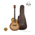 Trumon 150TF Premium Acoustic Guitar – Solid Sitka Spruce Top / African Mahogany (Smoky Sunset Gradient) - Image 4