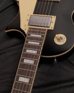 SQOE SELP220 Flame Maple Top Single Cut Electric Guitar - Image 8