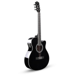 Kadence Frontier 40 EQ Black Acoustic Guitar (KAD-FNTR-BLK-EQ) - Image 2