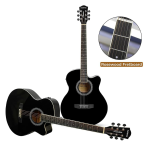 Kadence Frontier 40 EQ Black Acoustic Guitar (KAD-FNTR-BLK-EQ) - Image 4