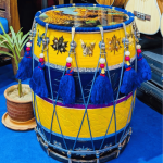 Custom Handcrafted Punjabi Bhangra Wooden Dhol - Image 3